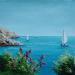 Painting Les valerianes by Blandin Magali | Painting Figurative Landscapes Oil