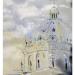 Gemälde Le Panthéon de Paris von Bailly Kévin  | Gemälde Figurativ Urban Architektur Aquarell Tinte