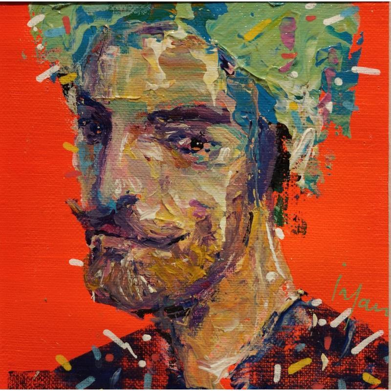 Painting La moustache de monsieur by Yavru Irfan | Painting Figurative Oil