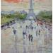 Painting La Tour Eiffel nous attend by Yavru Irfan | Painting Figurative Oil