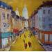 Painting La jeunesse jaune à Montmartre by Yavru Irfan | Painting Figurative Oil