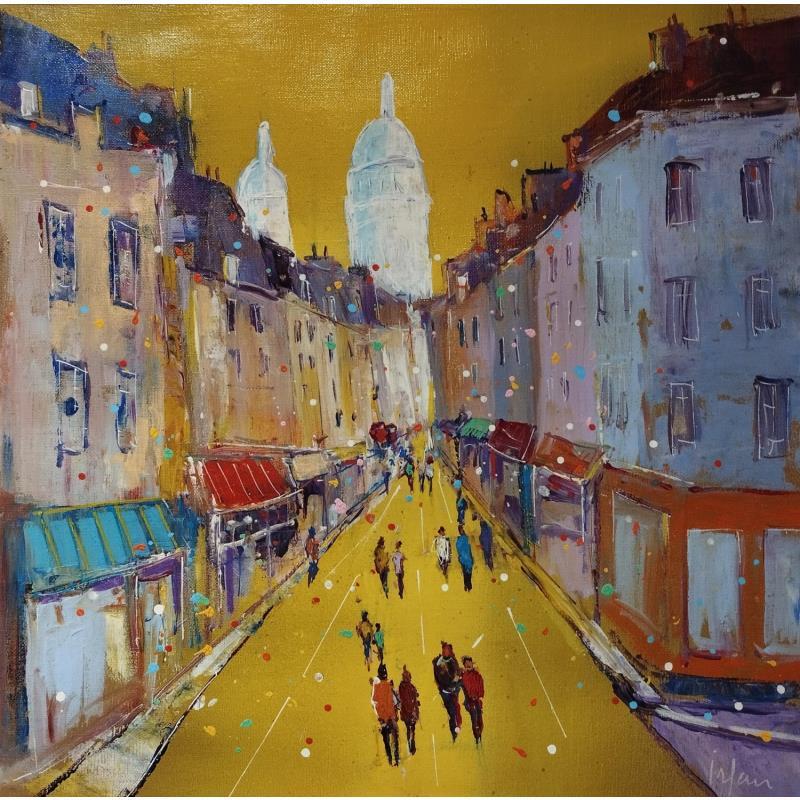 Painting La jeunesse jaune à Montmartre by Yavru Irfan | Painting Figurative Oil