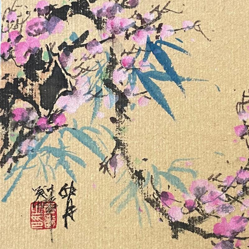 Gemälde Cherry  blossom   von Yu Huan Huan | Gemälde Figurativ Natur Tinte