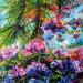Painting Palmiers et Rhodo by Amblard Florence | Painting