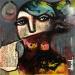 Gemälde Ravis von Doudoudidon | Gemälde Art brut Alltagsszenen Akt Metall Acryl