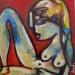 Painting Inconnue ne méritant pas de l'être by Doudoudidon | Painting Raw art Life style Nude Acrylic