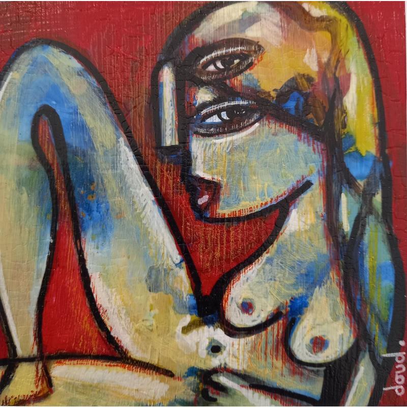 Painting Inconnue ne méritant pas de l'être by Doudoudidon | Painting Raw art Life style Nude Acrylic