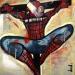 Gemälde Spider Christ von Doudoudidon | Gemälde Art brut Pop-Ikonen Akt Acryl