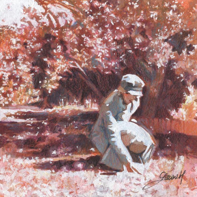 Painting Derniers instants by Gemini. H  | Painting Figurative Acrylic, Oil Landscapes, Life style, Nature