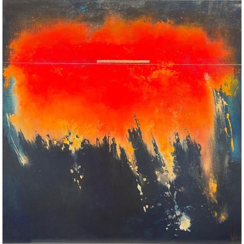 Painting Abstraction # 2627 by Hévin Christian | Painting Abstract Acrylic, Oil, Pastel Minimalist