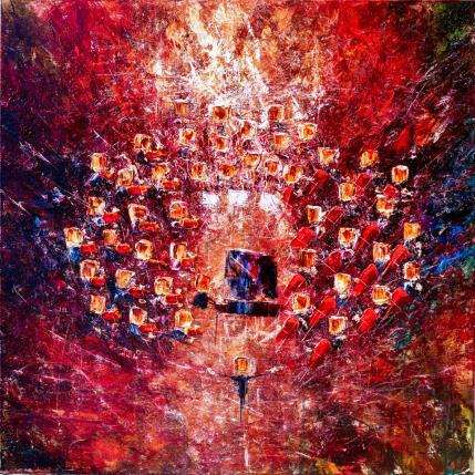 Peinture Concert rouge écarlate par Reymond Pierre | Tableau Figuratif Huile Musique