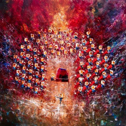 Peinture Concert rouge flamboyant par Reymond Pierre | Tableau Figuratif Huile Musique