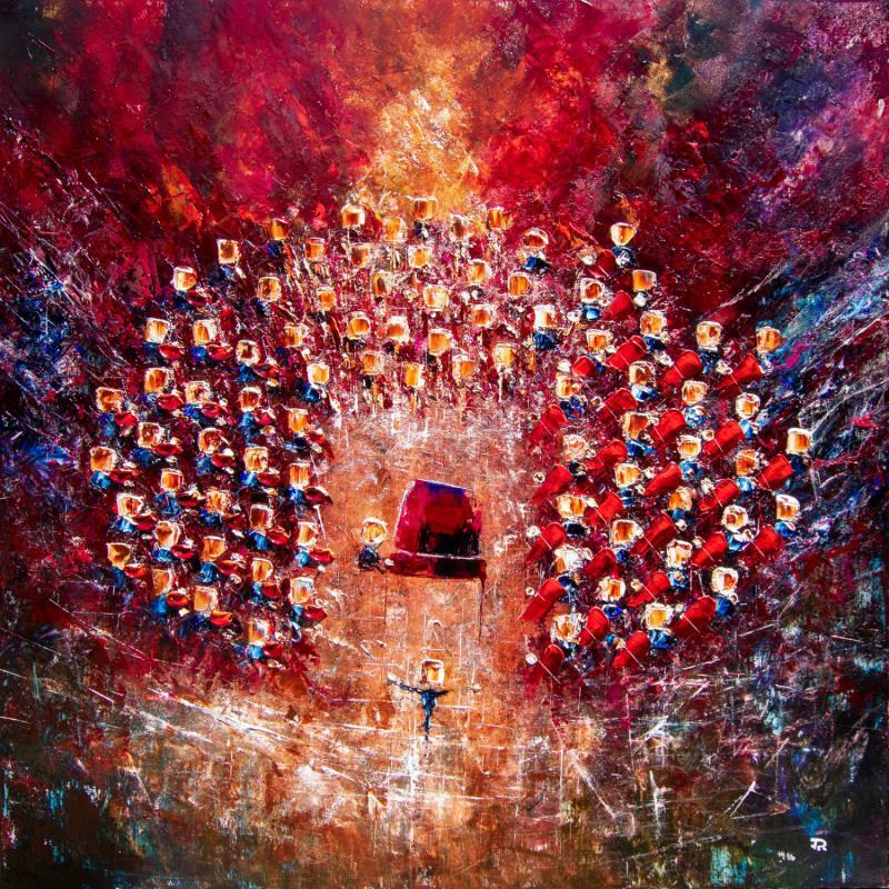 Painting Concert rouge flamboyant by Reymond Pierre | Painting Figurative Oil Music
