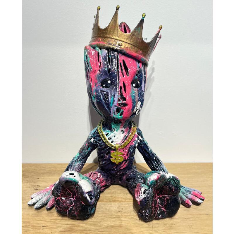 Sculpture AURORA GROOT KING OF STREET by Mikhel Julien | Sculpture Pop-art Graffiti, Resin