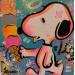 Gemälde Snoopy Glace von Kedarone | Gemälde Pop-Art Pop-Ikonen Graffiti Acryl