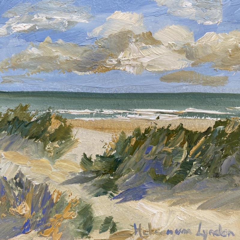 Painting Vanuit de duinen 1 24ws423 by Lynden (van) Heleen | Painting Figurative Oil Landscapes, Marine