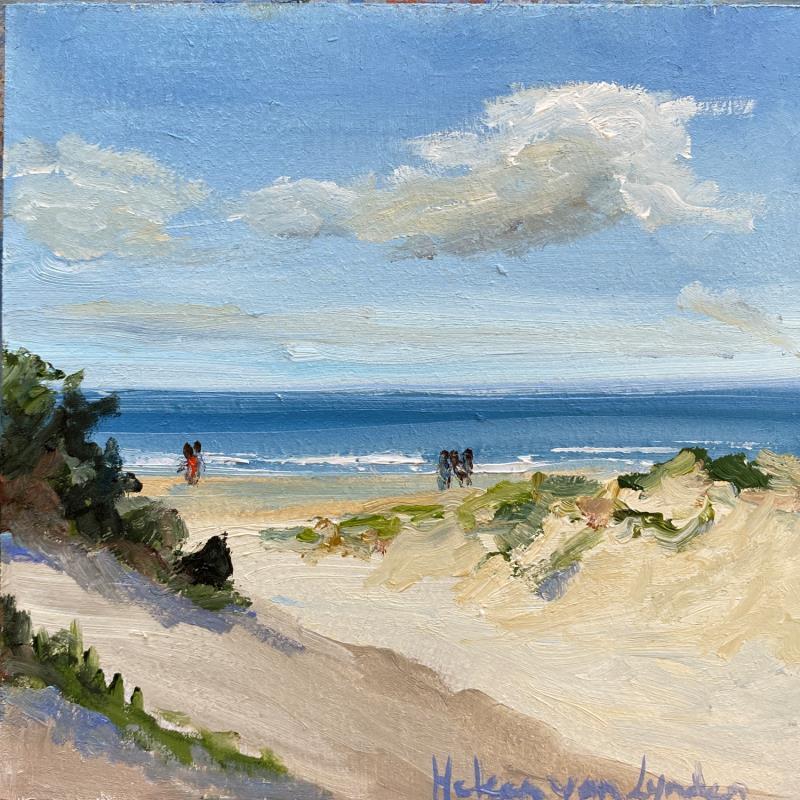 Painting Vanuit de duinen 2 24ws424 by Lynden (van) Heleen | Painting Figurative Landscapes Marine Oil