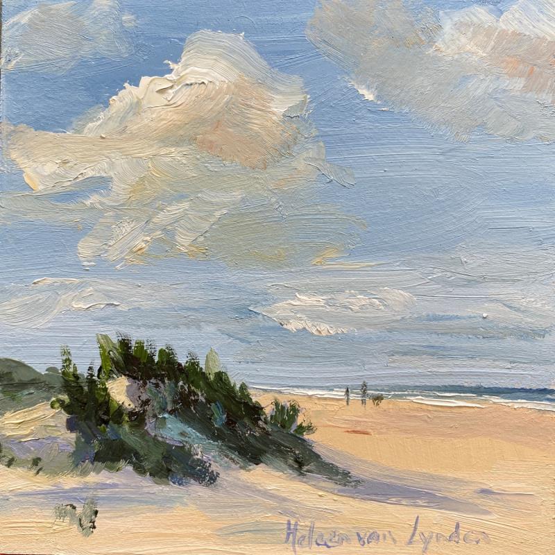 Painting Vanuit de duinen 3 24ws425 by Lynden (van) Heleen | Painting Figurative Oil Landscapes, Marine