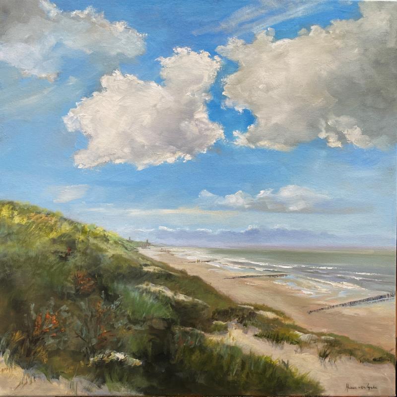 Painting Richting Vlissingen 23WS165 by Lynden (van) Heleen | Painting Figurative Landscapes Marine Oil