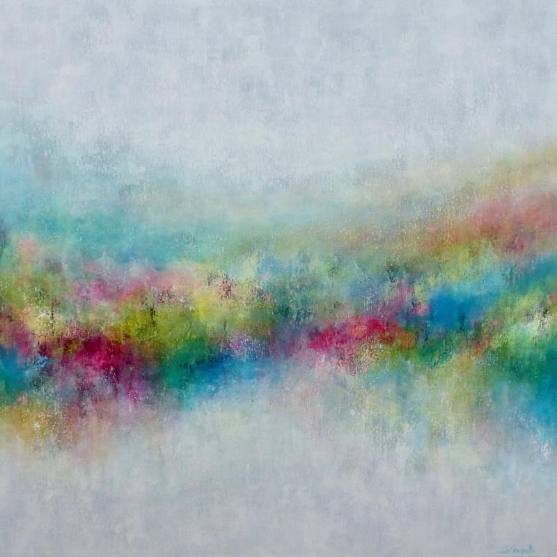 Peinture Walking On Sunshine par Coupette Steffi | Tableau Abstrait Acrylique Paysages, Urbain