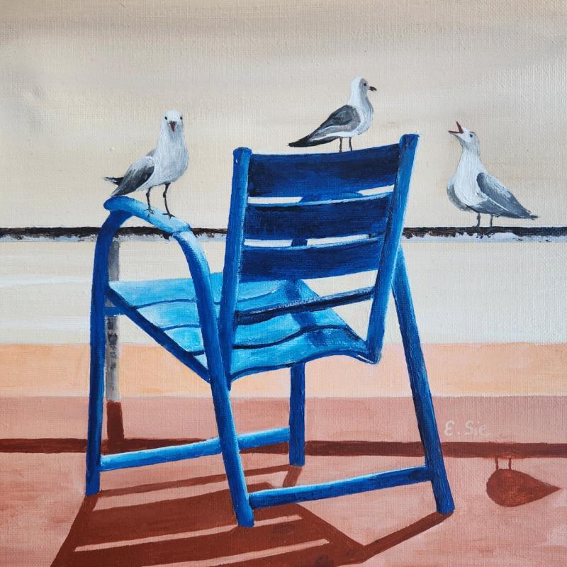 Peinture Les vraies niçoises par Sie Evelyne | Tableau Figuratif Acrylique Scènes de vie