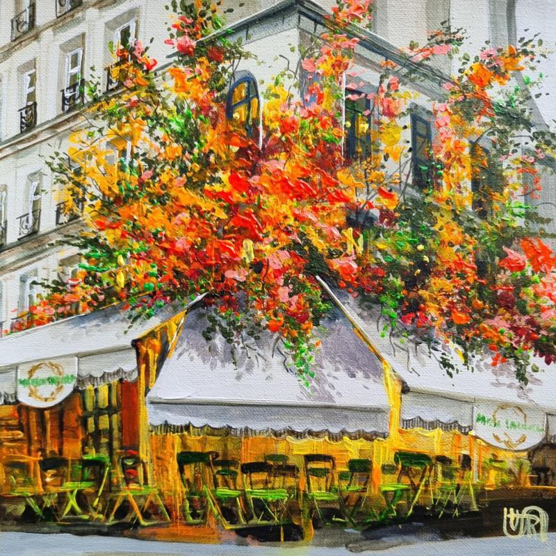 Painting Maison Sauvage Saint-Germain-des-Pres by Rasa | Painting Figurative Urban Acrylic