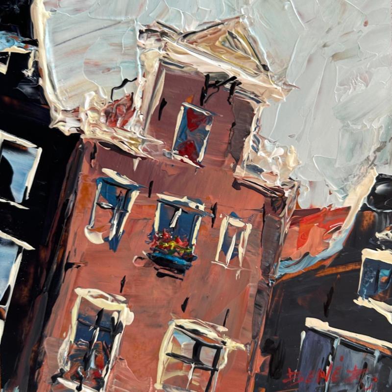 Peinture Lost in Amsterdam par Rodrigues Bené | Tableau Figuratif Urbain Acrylique