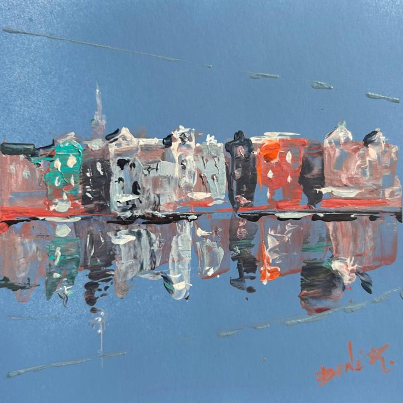 Painting Greetings from Amsterdam by Rodrigues Bené | Painting Figurative Urban Acrylic