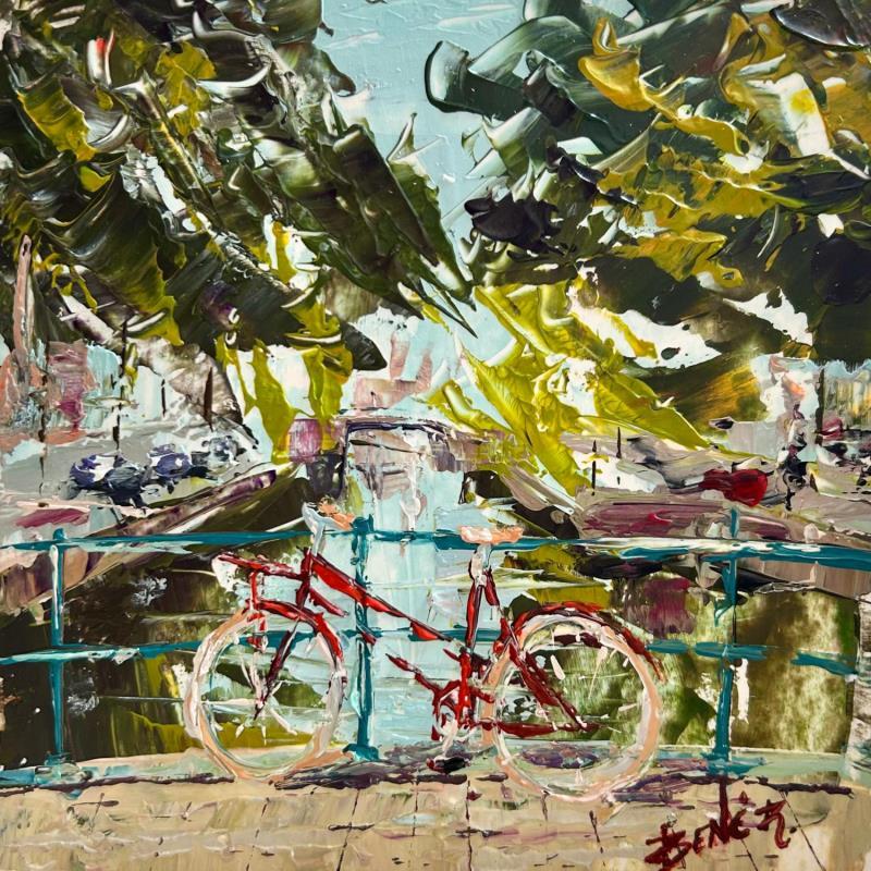 Peinture Endless love on two wheels par Rodrigues Bené | Tableau Figuratif Urbain Acrylique