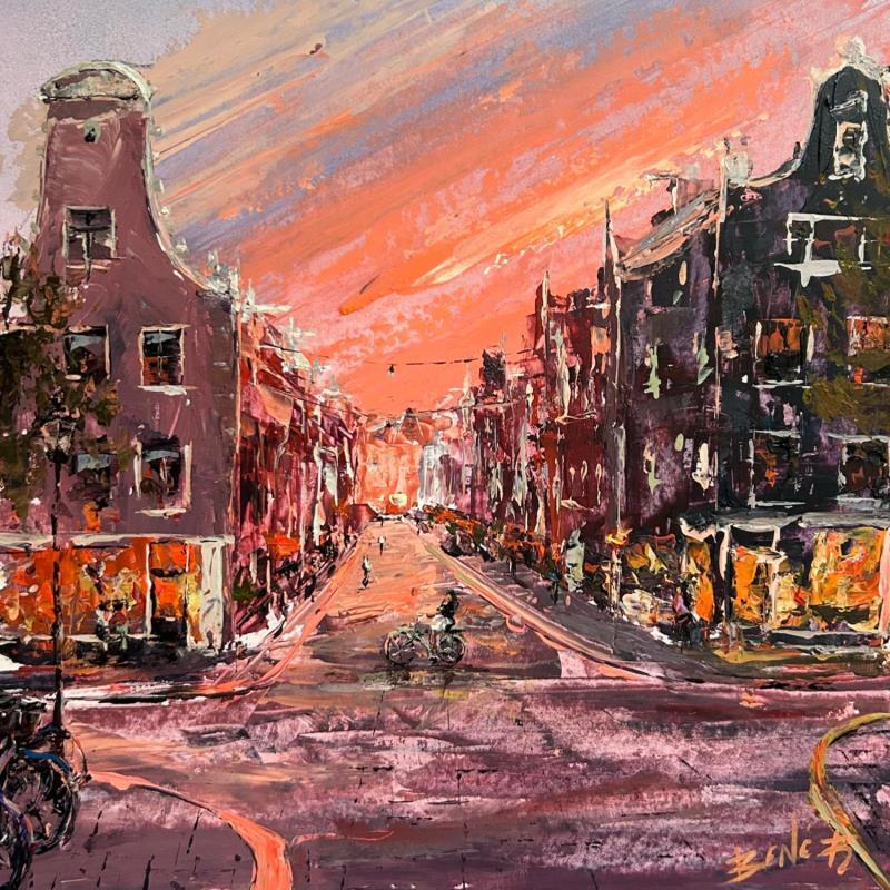 Painting I will always love you, Amsterdam by Rodrigues Bené | Painting Figurative Urban Acrylic