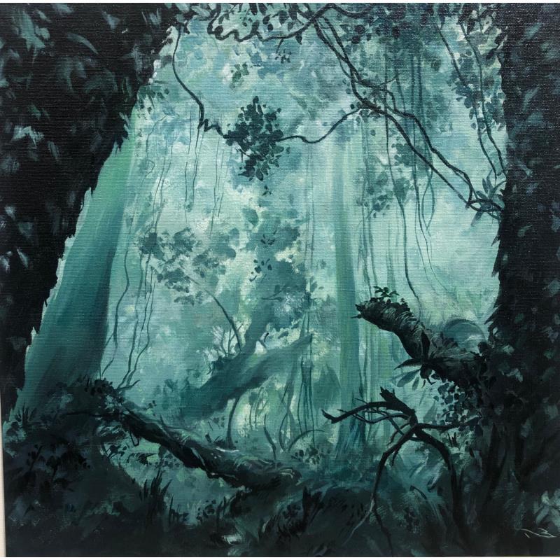 Painting Into the jungle by Nahon Bruno | Painting Figurative Acrylic