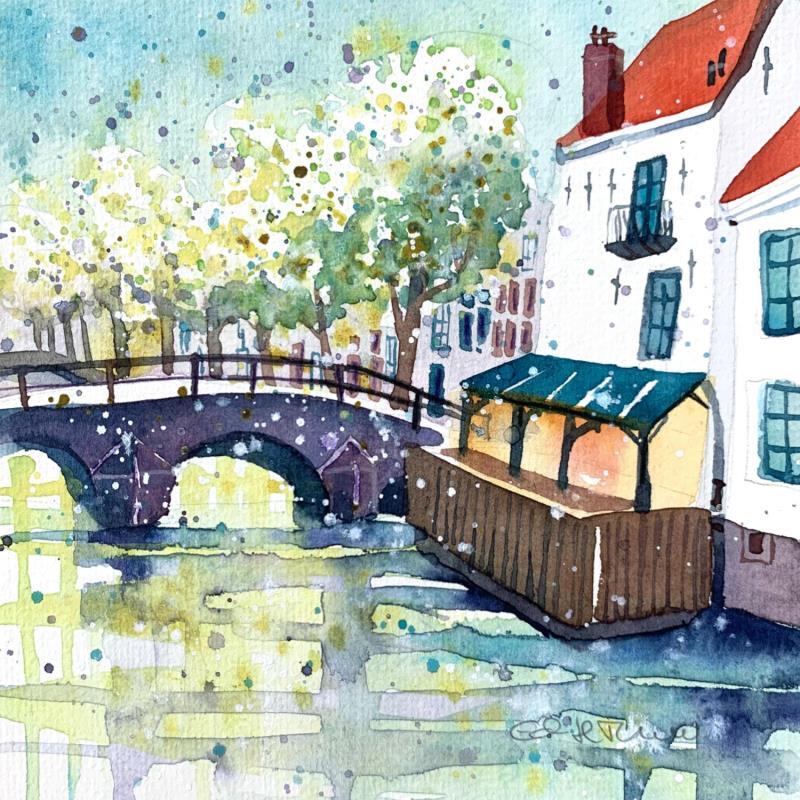 Painting NO.  24189  THE HAGUE  SMIDSWATER by Thurnherr Edith | Painting Subject matter Watercolor Urban