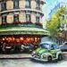 Painting Café de Flore by Pigni Diana | Painting Figurative Oil