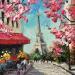 Painting Blooming Paris by Pigni Diana | Painting Figurative Oil