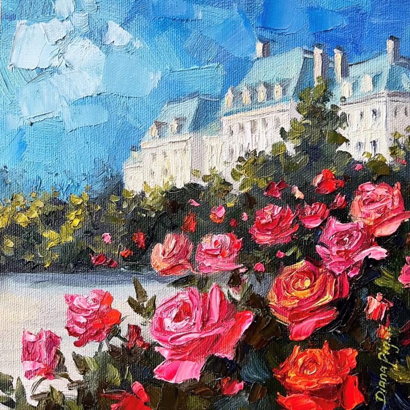 Painting An Afternoon at Luxembourg Gardens by Pigni Diana | Painting Figurative Oil