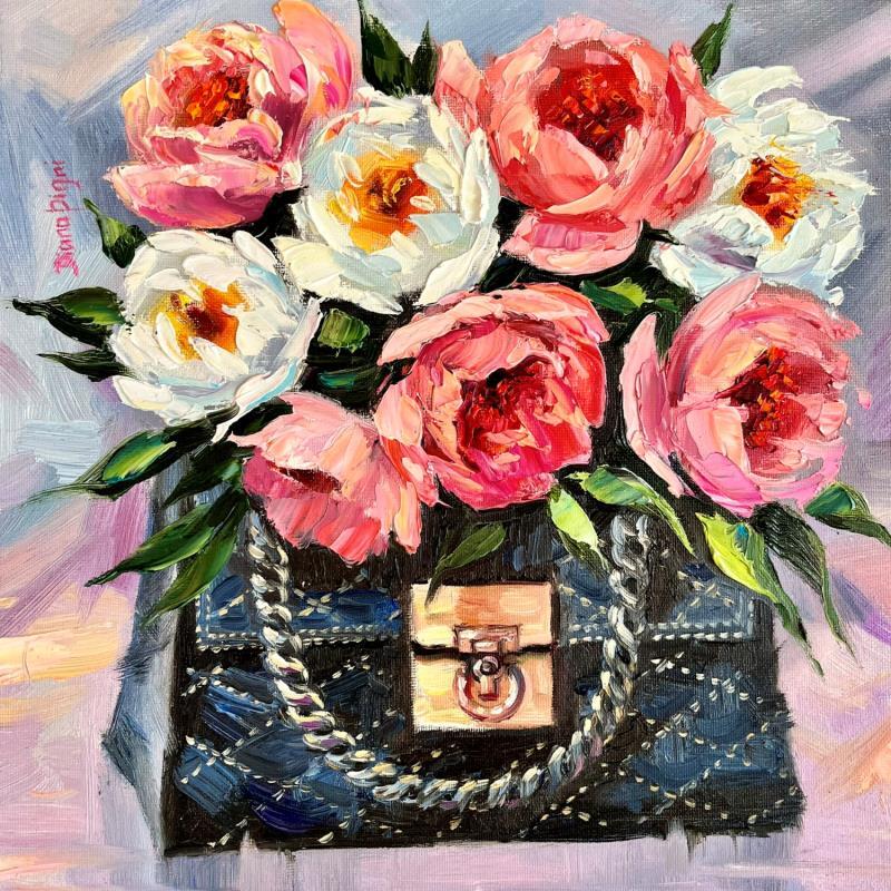 Painting Darling, I Brought you Flowers! by Pigni Diana | Painting Figurative Oil