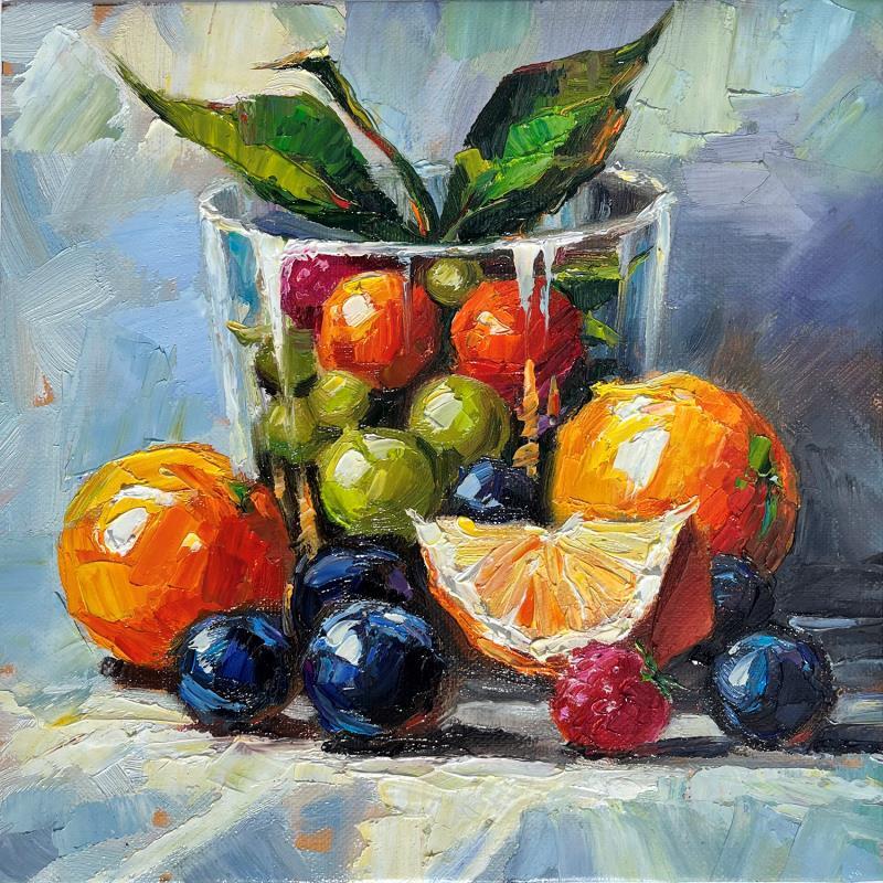 Painting Delicious by Pigni Diana | Painting Figurative Still-life Oil