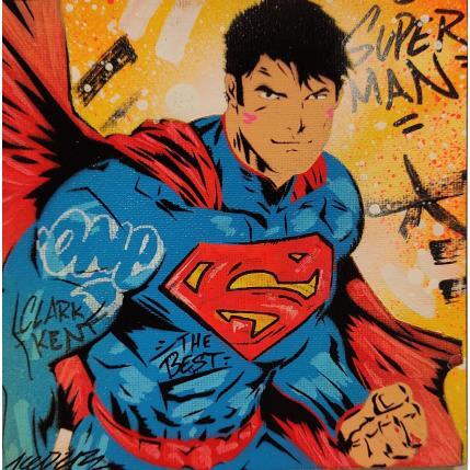 Painting Superman by Kedarone | Painting Pop-art Acrylic, Graffiti Pop icons