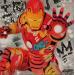 Peinture Iron Man par Kedarone | Tableau Pop-art Icones Pop Graffiti Acrylique