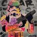 Gemälde Stormtrooper von Kedarone | Gemälde Pop-Art Pop-Ikonen Graffiti Acryl