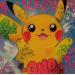 Painting Pika Baby by Kedarone | Painting Pop-art Pop icons Graffiti Acrylic