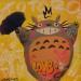 Peinture Totoro parapluie par Kedarone | Tableau Pop-art Icones Pop Graffiti Acrylique