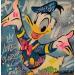 Gemälde Donald Duck von Kedarone | Gemälde Pop-Art Pop-Ikonen Graffiti Acryl