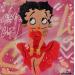 Gemälde Betty Boop Summer von Kedarone | Gemälde Pop-Art Pop-Ikonen Graffiti Acryl