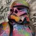 Peinture Stormtrooper par Kedarone | Tableau Pop-art Icones Pop Graffiti Acrylique