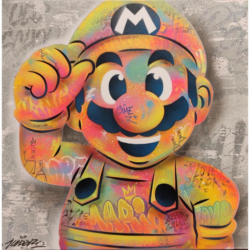 Peinture Sun Boy par Kedarone | Tableau Pop-art Icones Pop Graffiti Acrylique