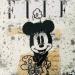 Painting Minnie by Kikayou | Painting Pop-art Pop icons Graffiti Acrylic Gluing