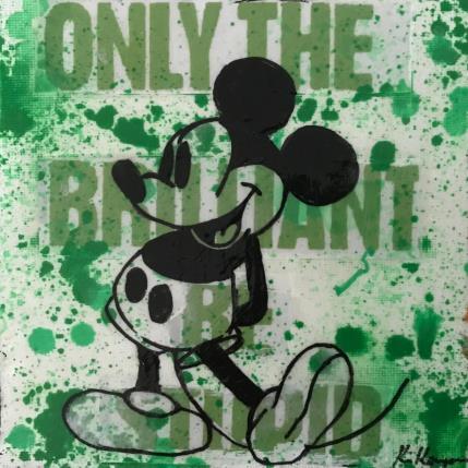 Painting Mickey by Kikayou | Painting Pop-art Acrylic, Gluing, Graffiti Pop icons