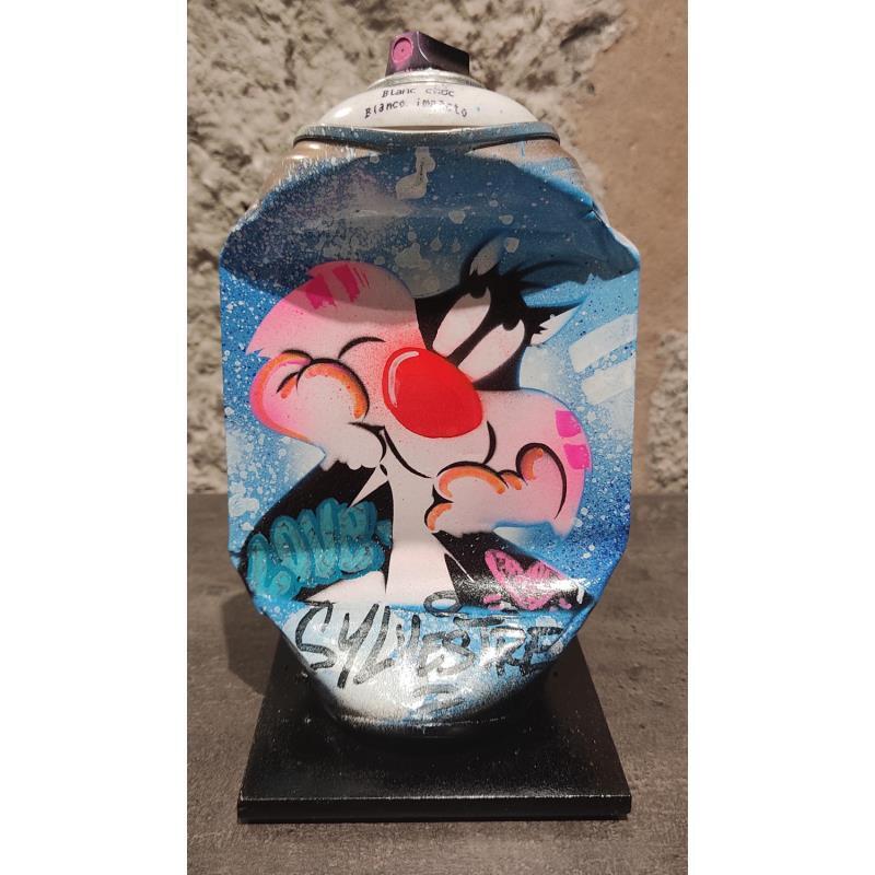 Sculpture Love Sylvestre par Kedarone | Sculpture Pop-art Acrylique, Graffiti Icones Pop