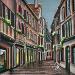 Painting Ruelle Strasbourgeoise by Touras Sophie-Kim  | Painting Realism Still-life Oil